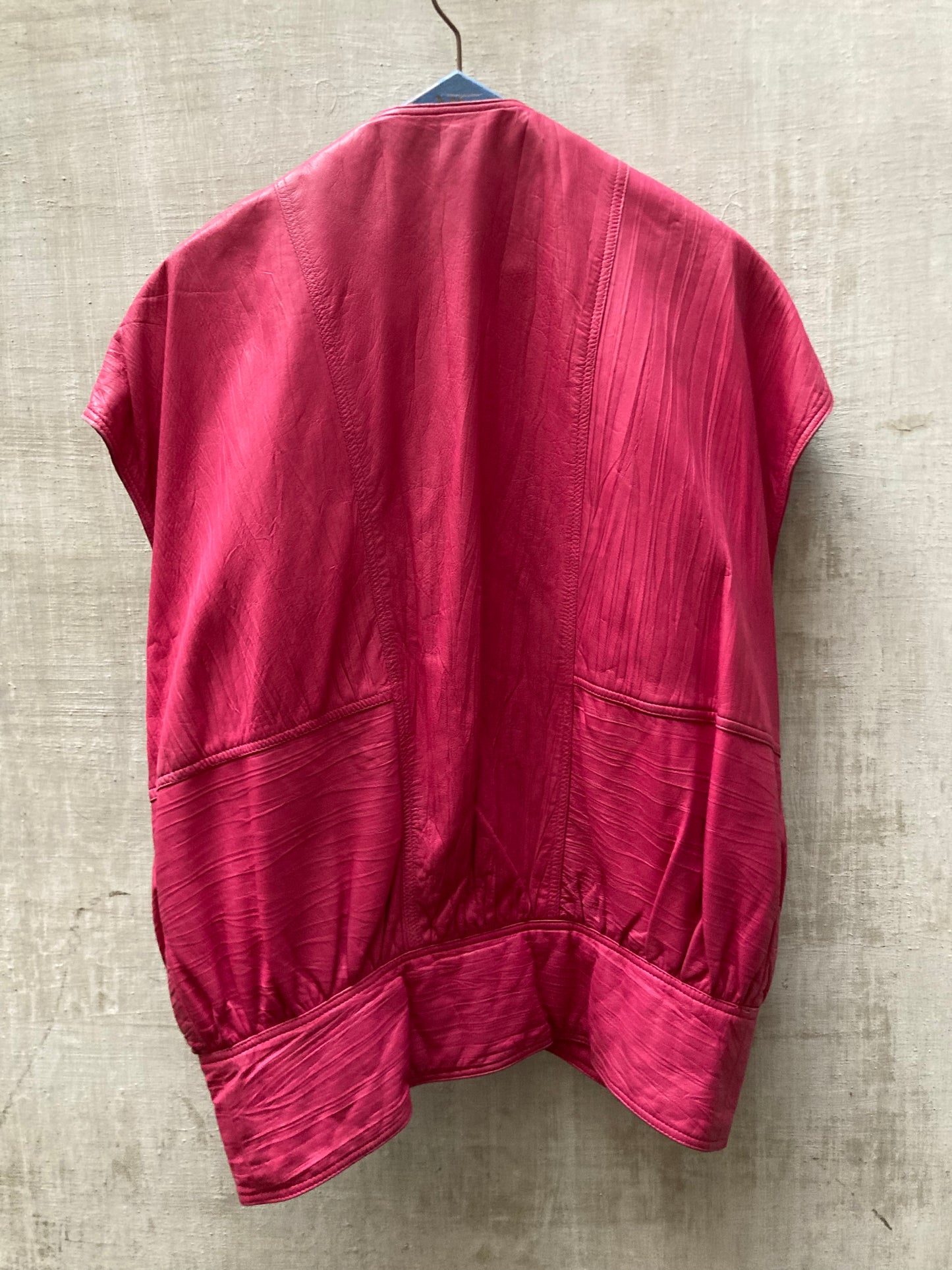 Ensemble cuir rose 1980