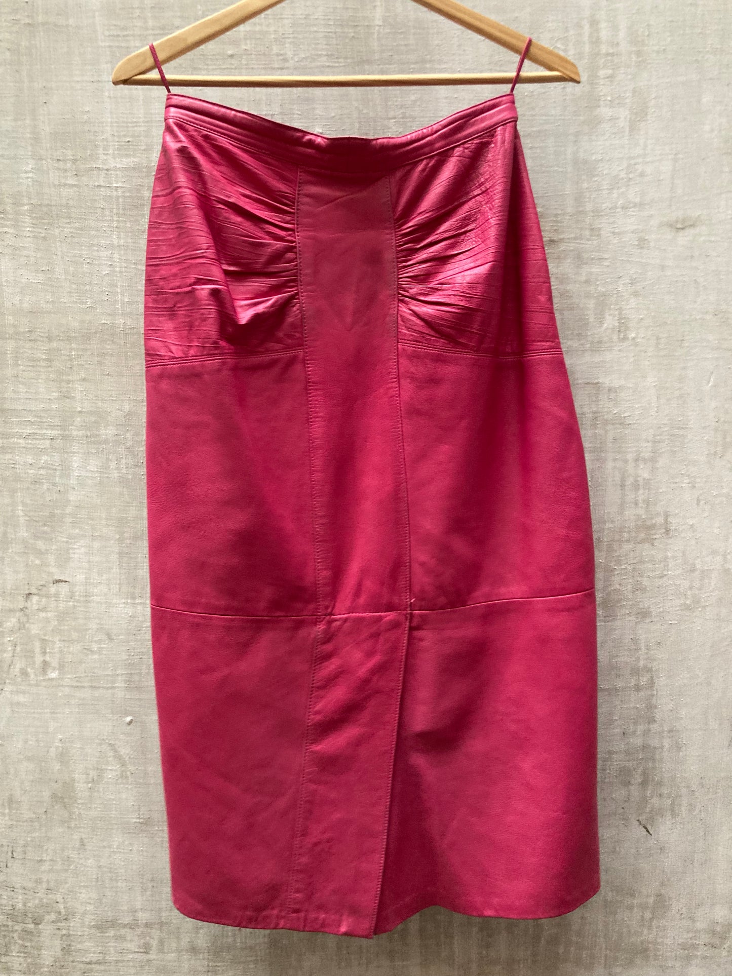 Ensemble cuir rose 1980