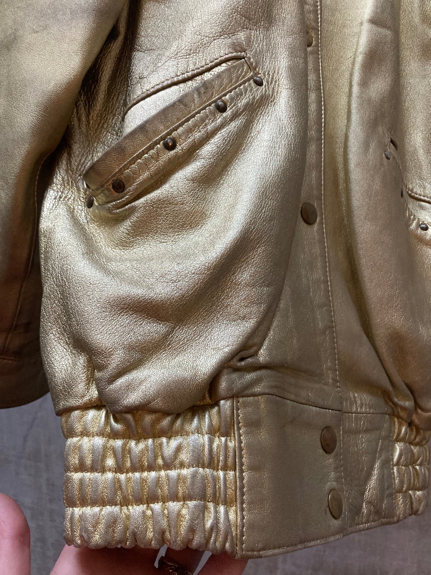 Blouson cuir or - Mac Douglas - 1980