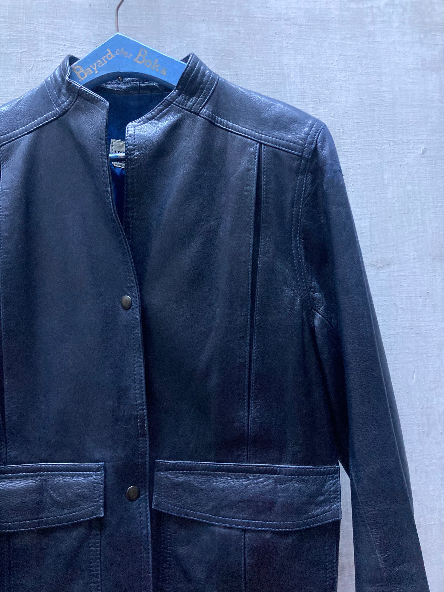 Veste cuir Anne Marie Beretta pour Mc Douglas