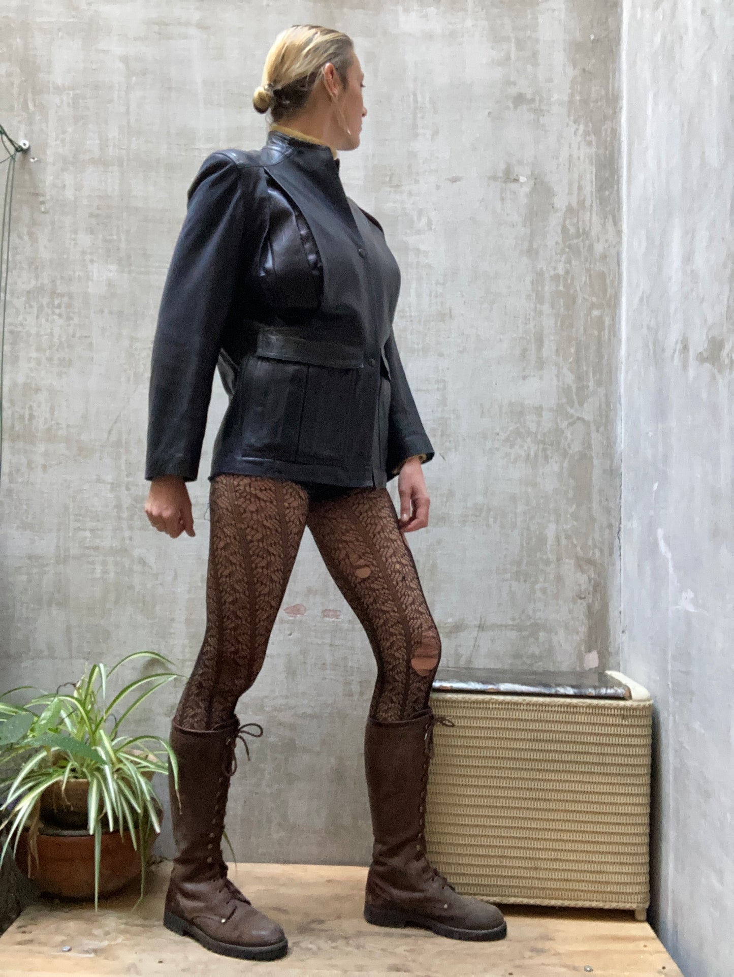 Veste cuir Anne Marie Beretta pour Mc Douglas