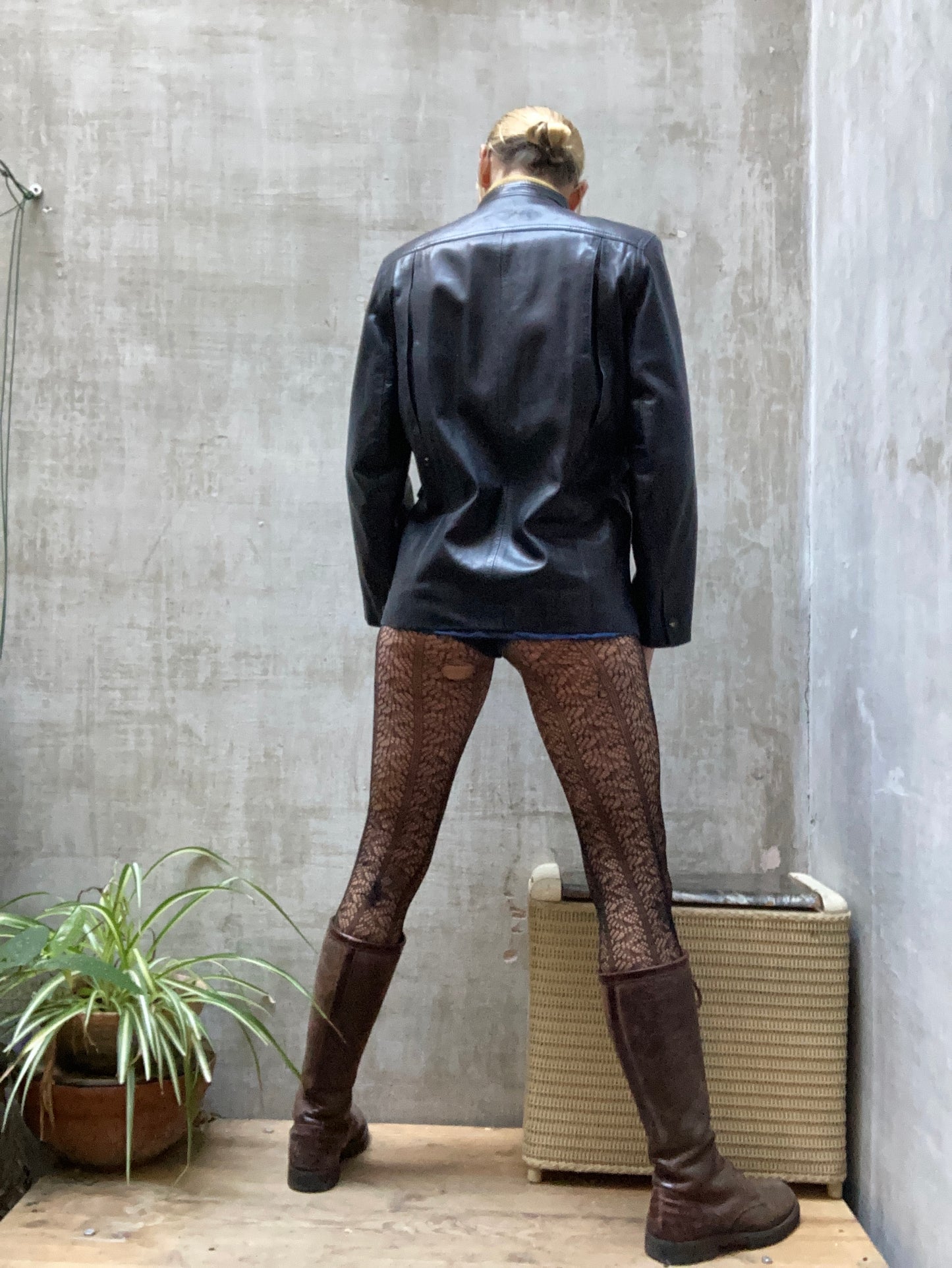 Veste cuir Anne Marie Beretta pour Mc Douglas