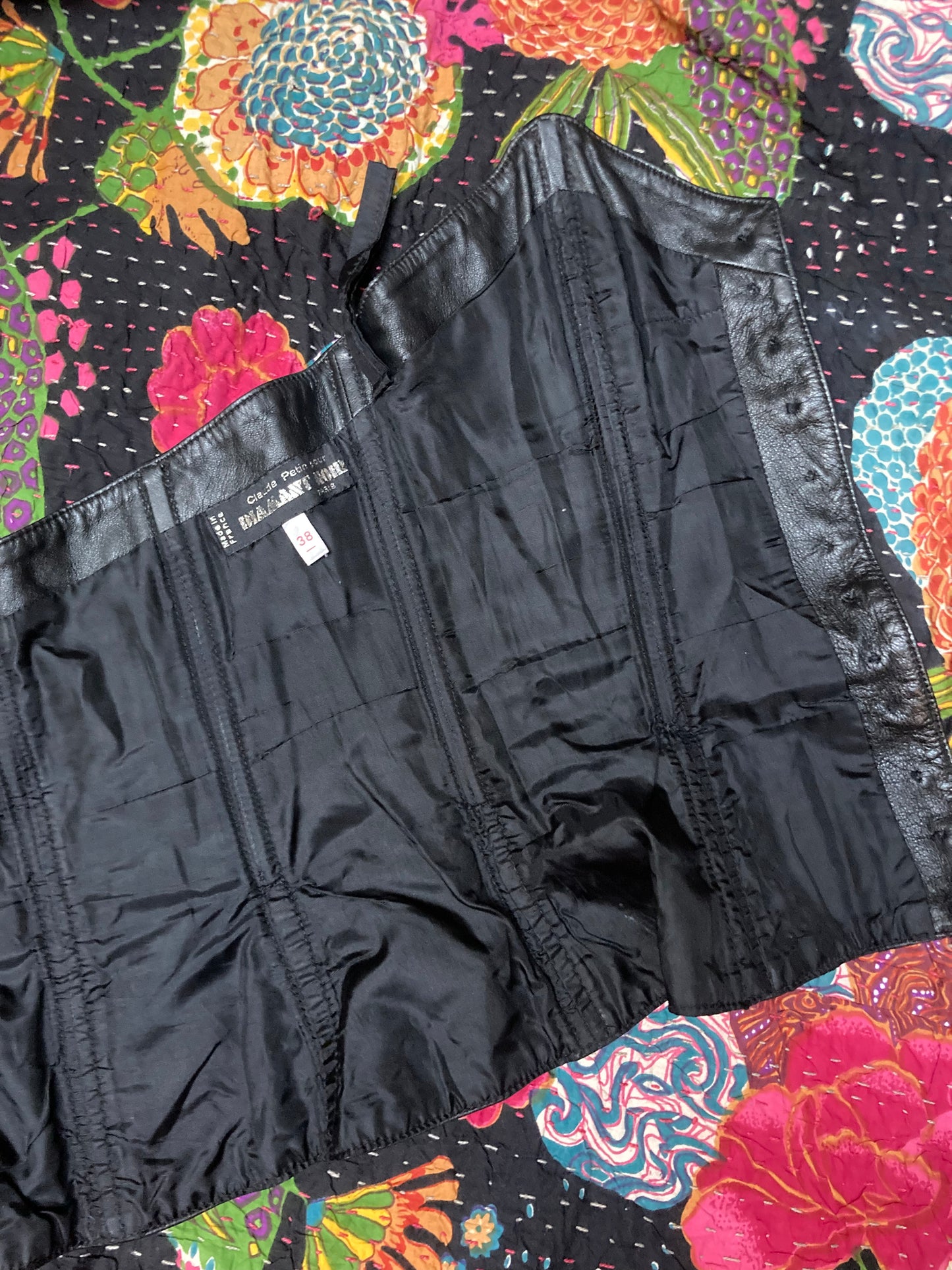 Bustier cuir 1980 - Claude Petin pour Diamant Noir