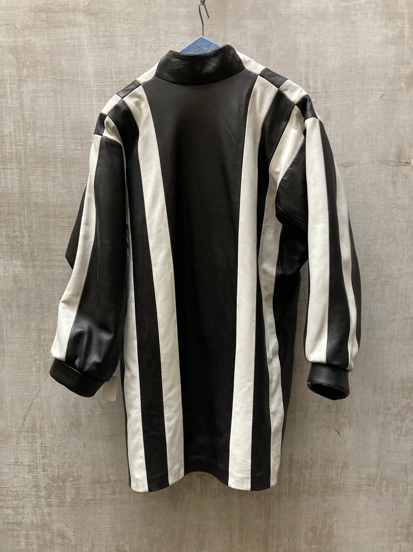 Veste cuir damier 1980