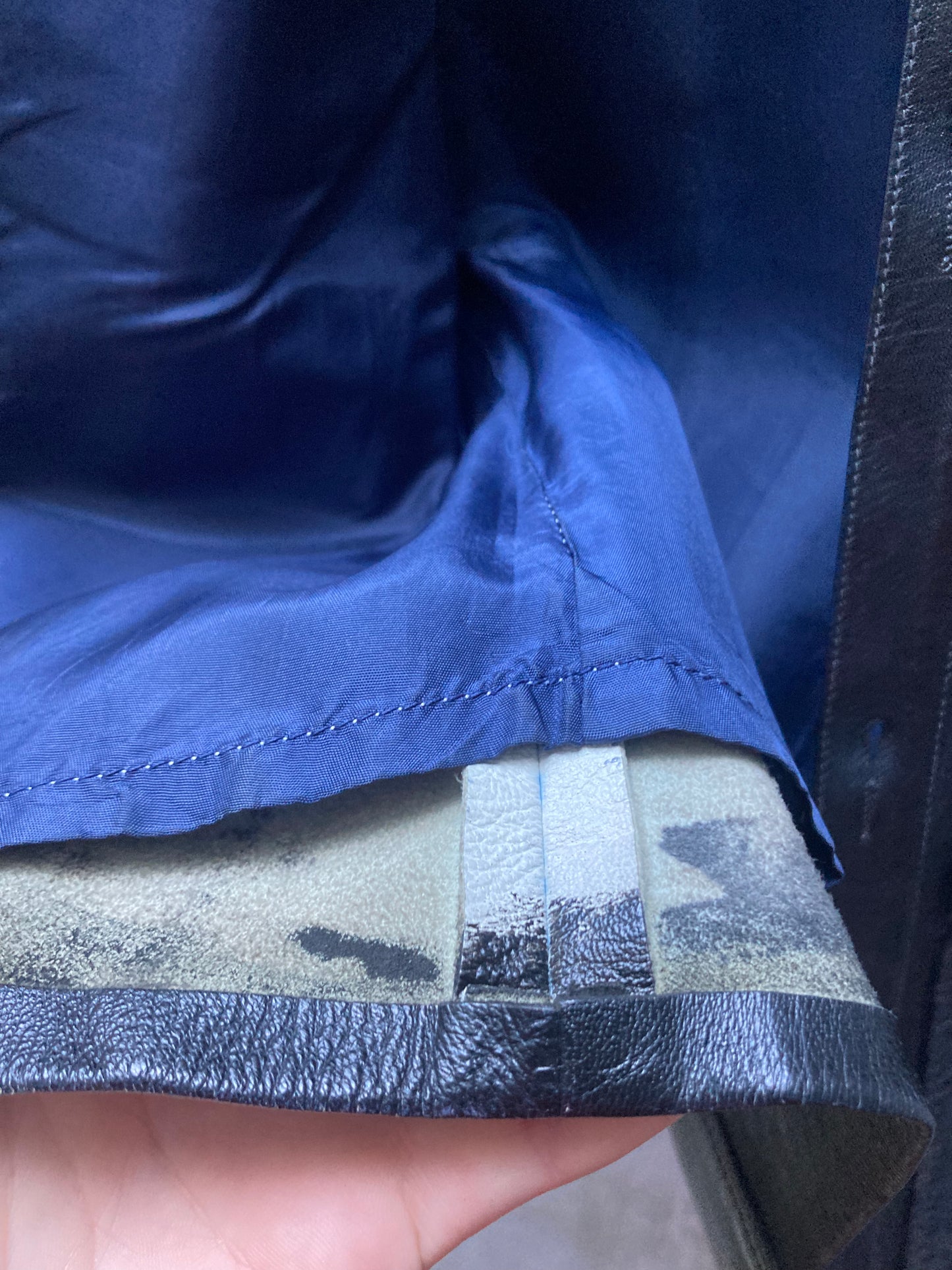 Gilet cuir sans manches 1970