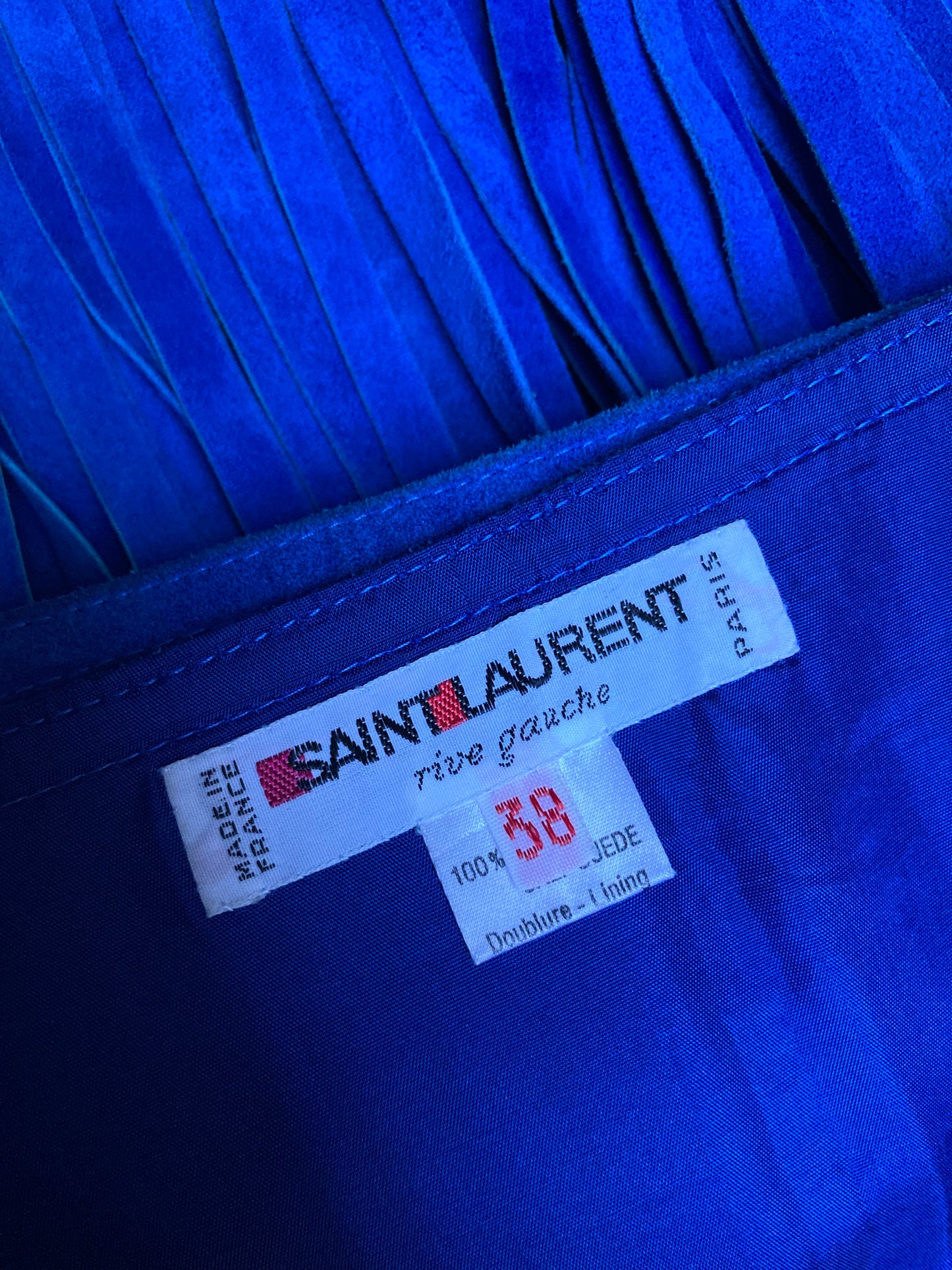 Jupe à franges YVES SAINT LAURENT rive gauche