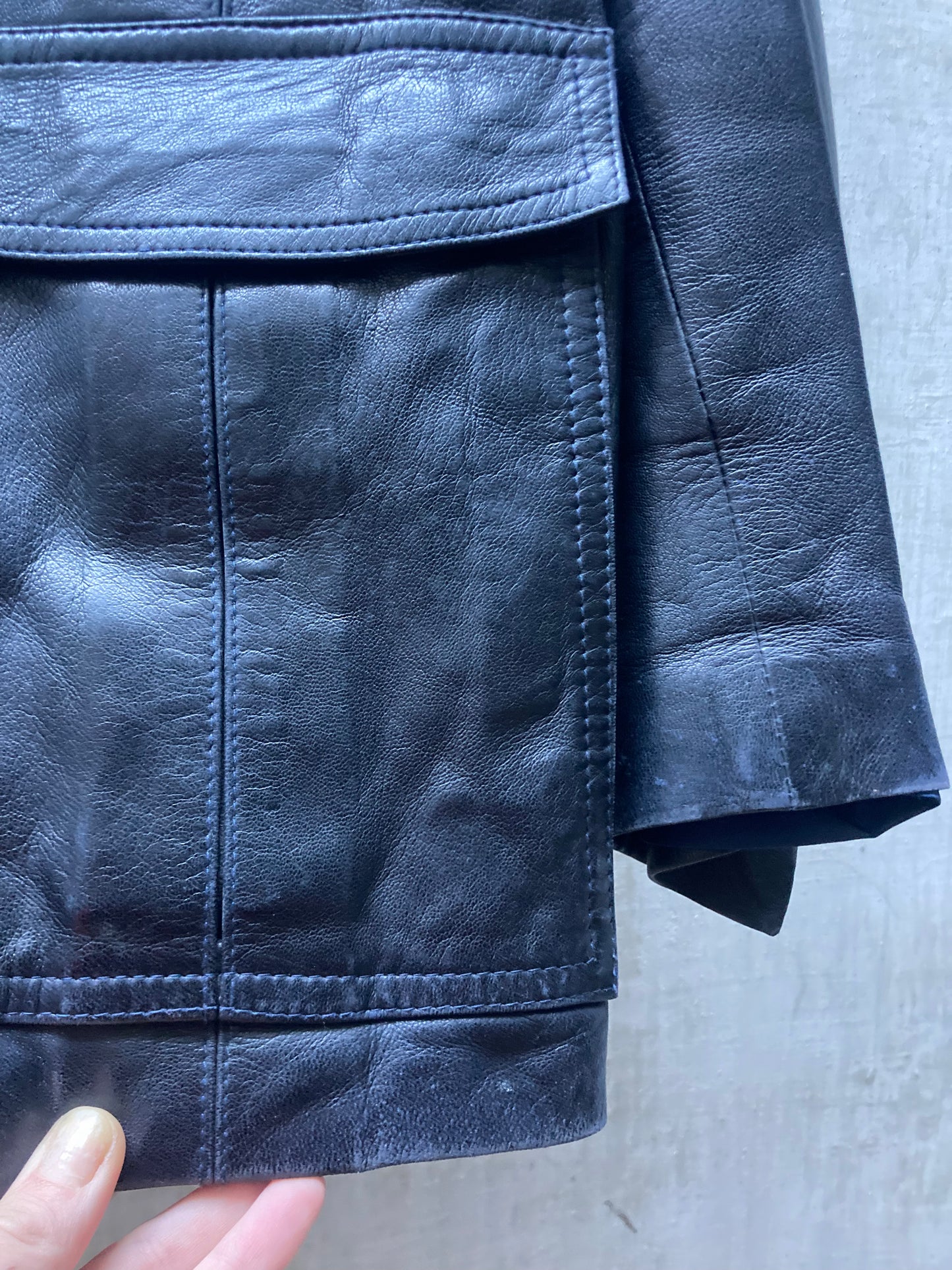Veste cuir Anne Marie Beretta pour Mc Douglas