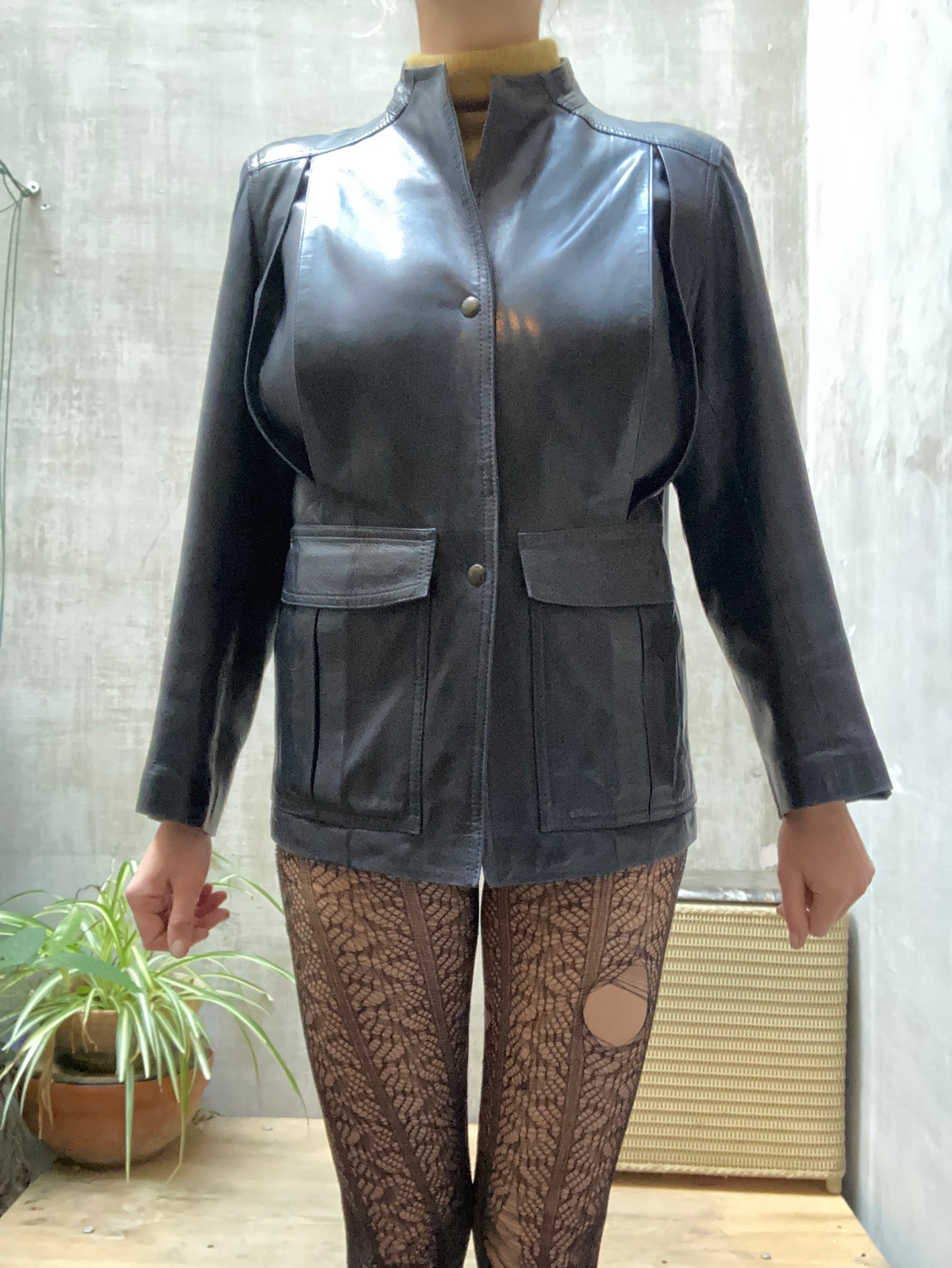 Veste cuir Anne Marie Beretta pour Mc Douglas