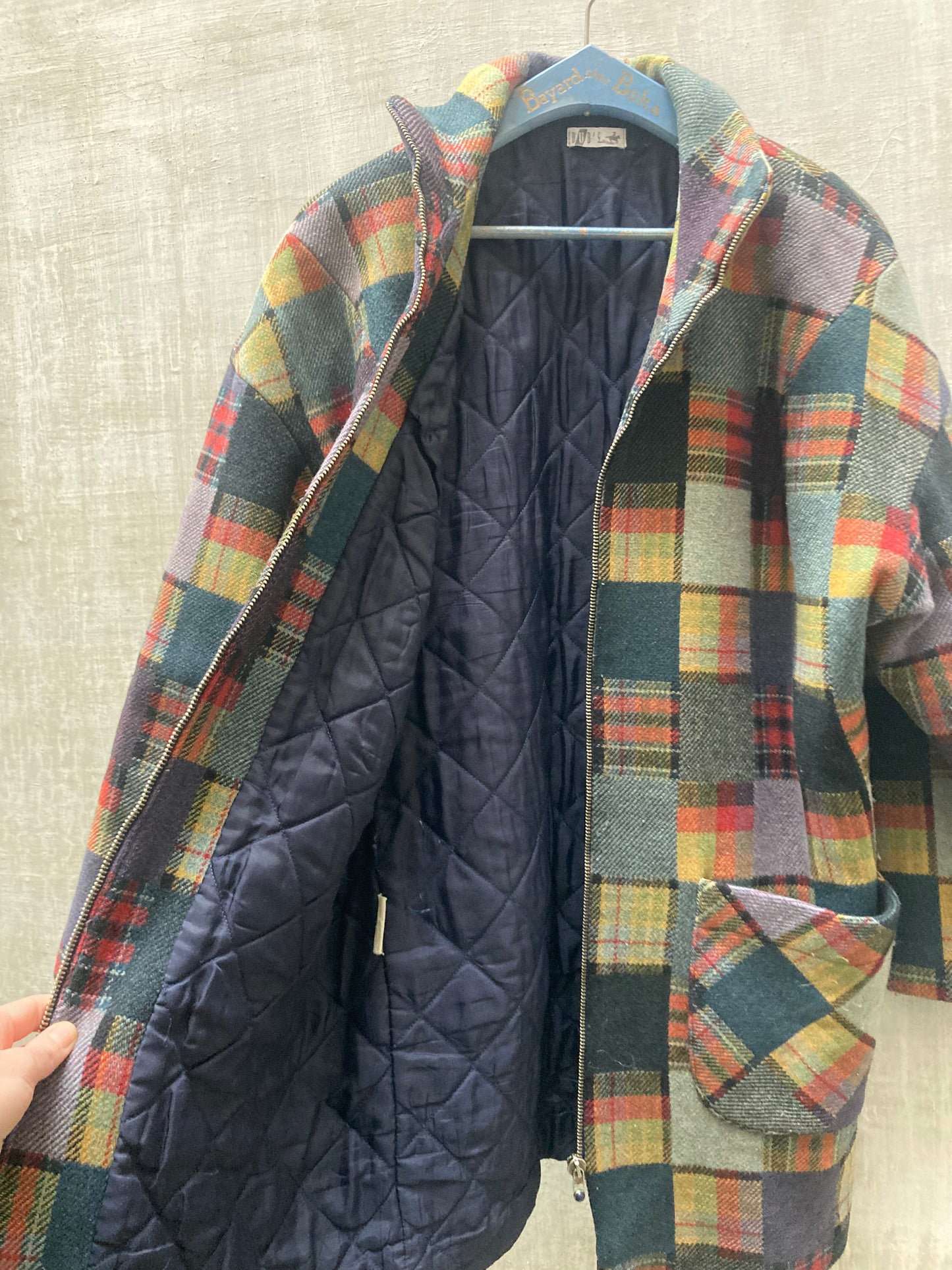 Manteau à carreaux 1990