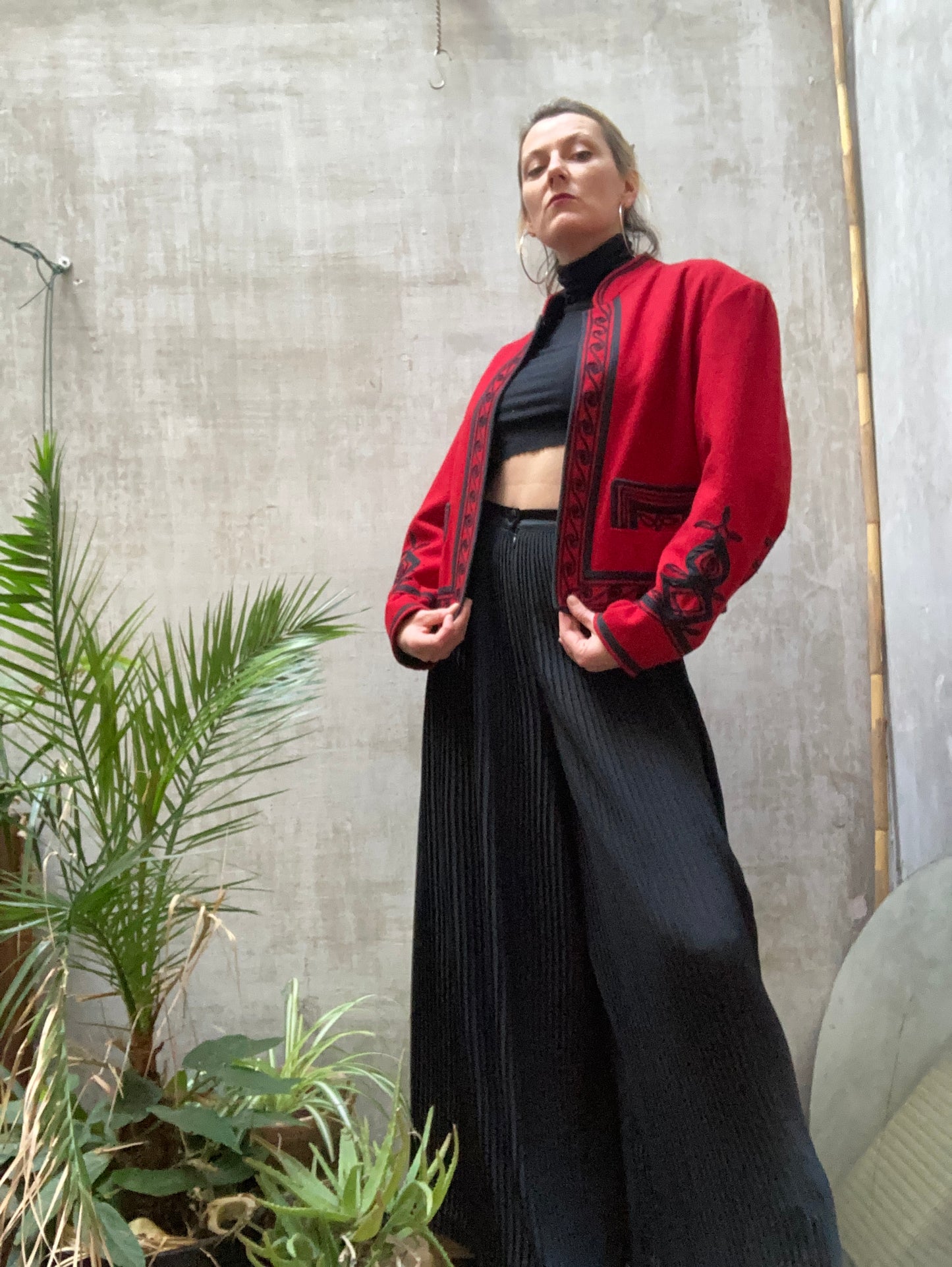 Veste en laine brodée Guatemala