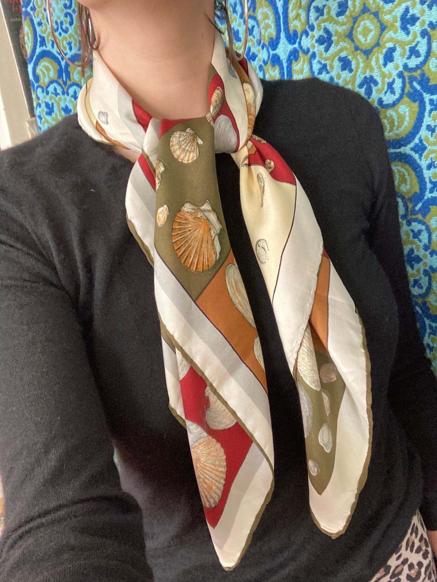 Foulard en soie Cabinet de curiosité