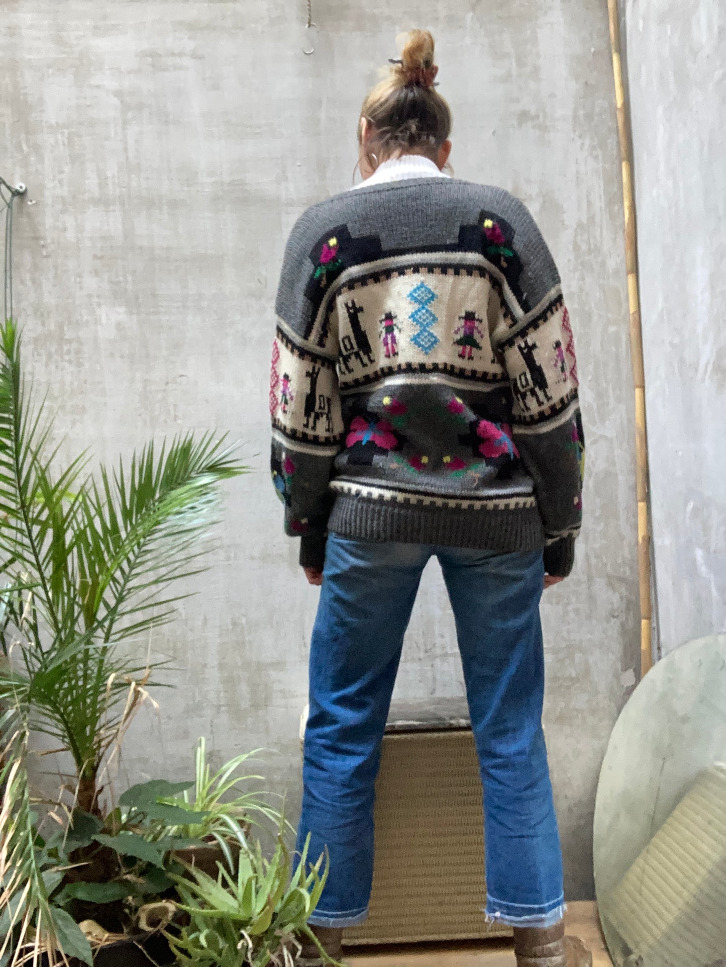 Cardigan péruvien alpaga