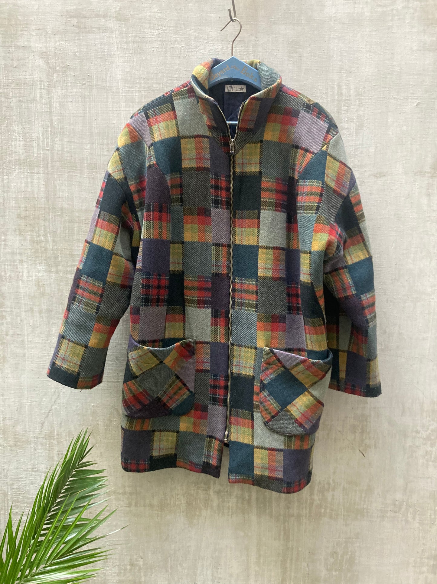 Manteau à carreaux 1990