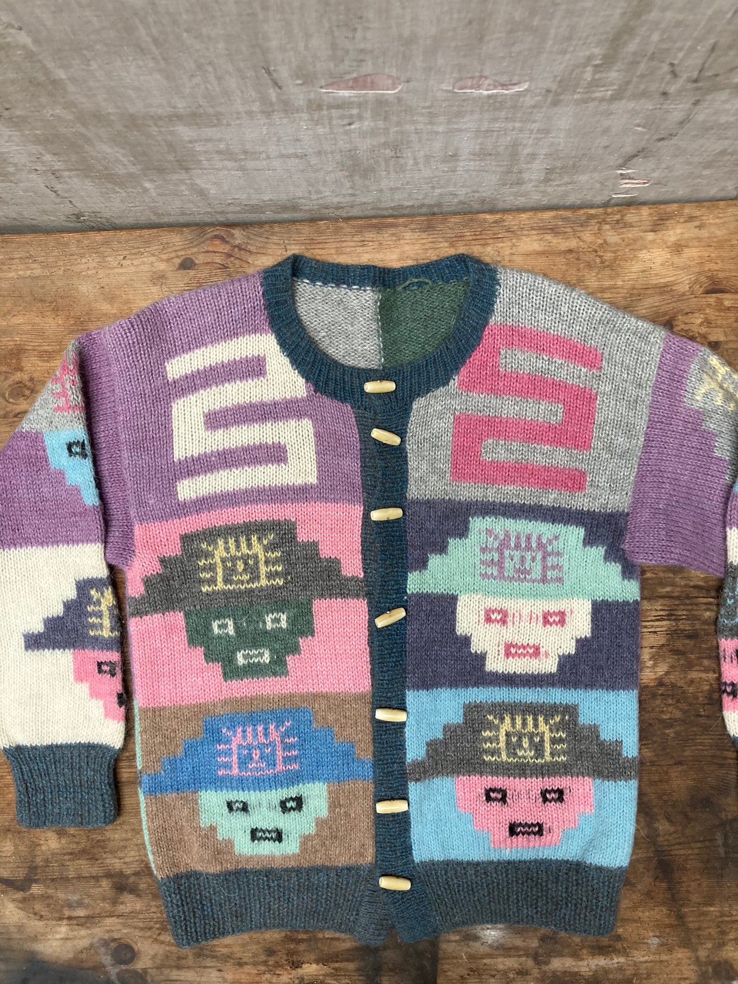 Cardigan péruvien en alpaga