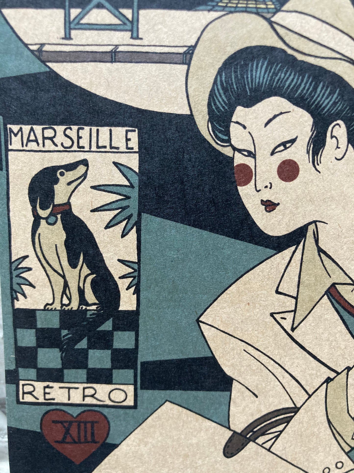 Carte postal souvenir Sépia Swing Club