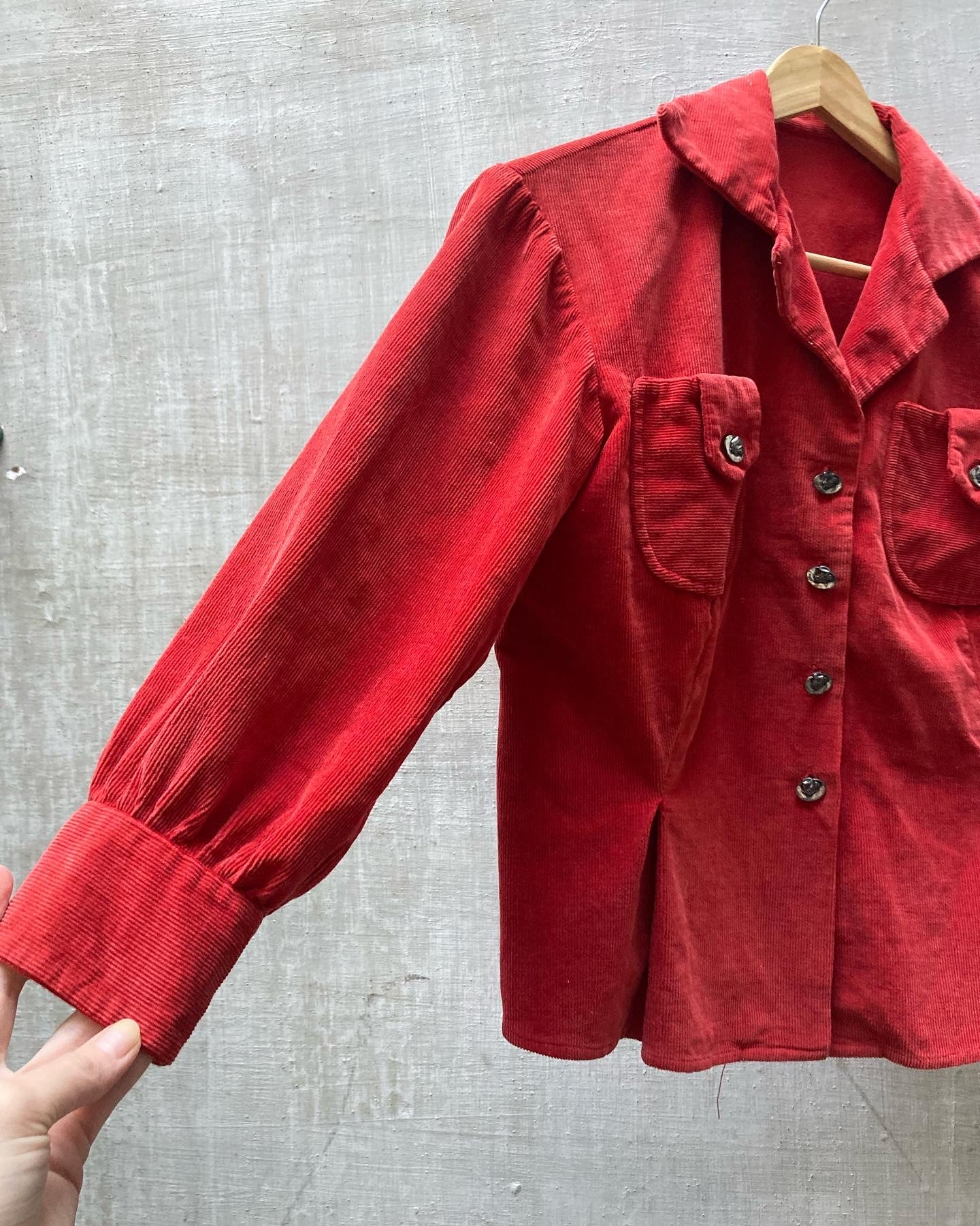 Chemisier velour 1940