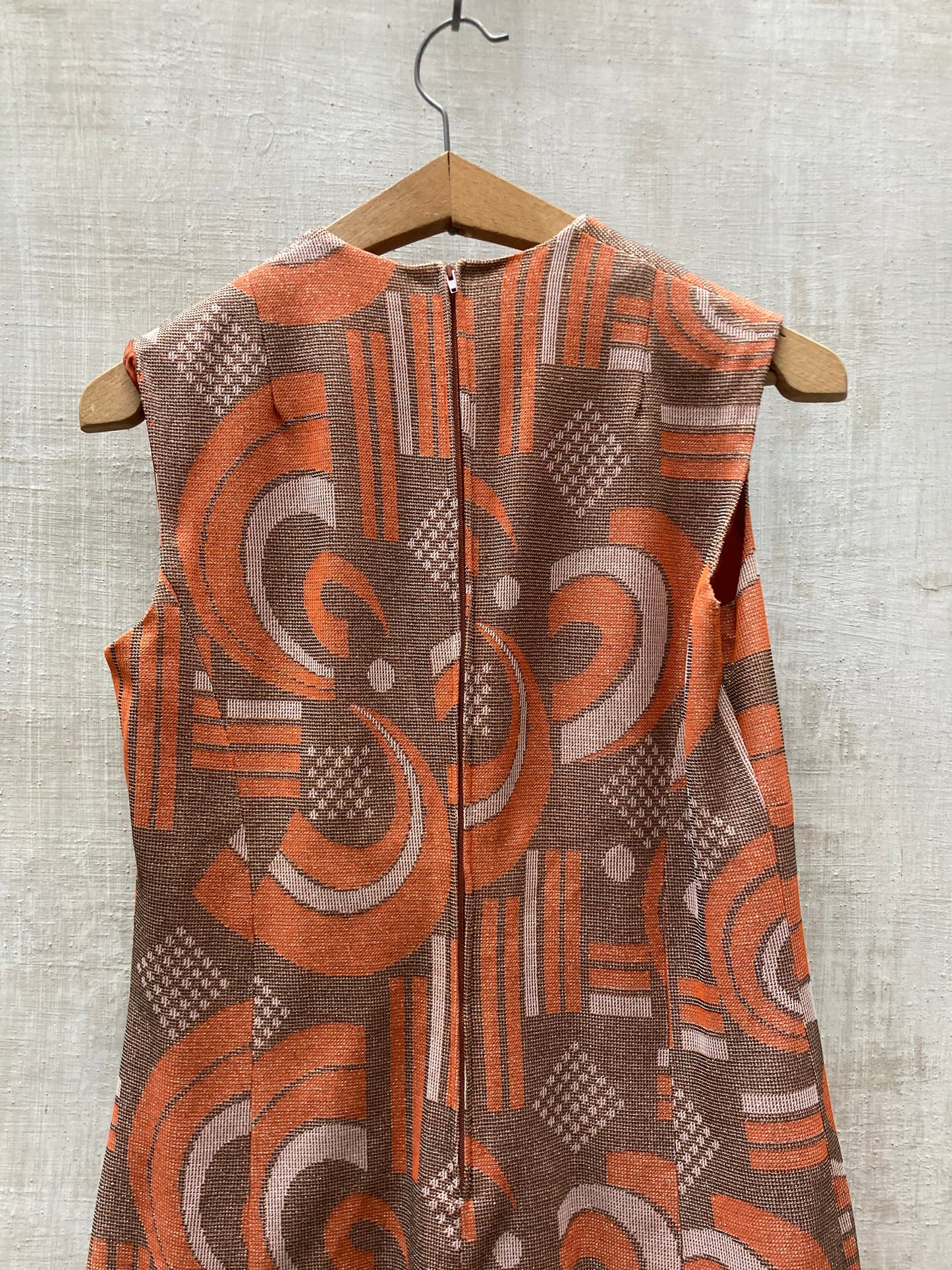 Robe longue lurex 1970