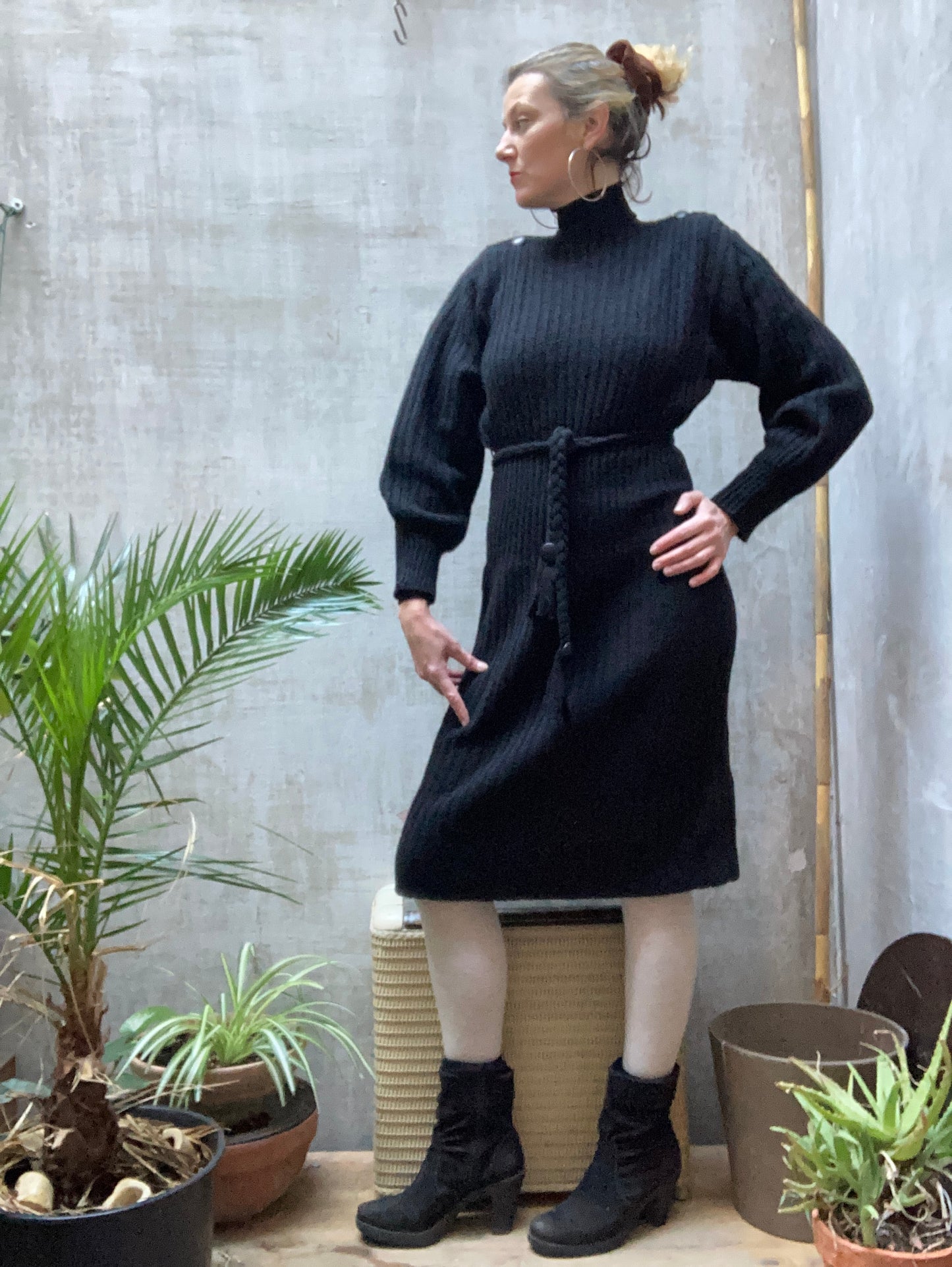 Robe pull luxe en laine