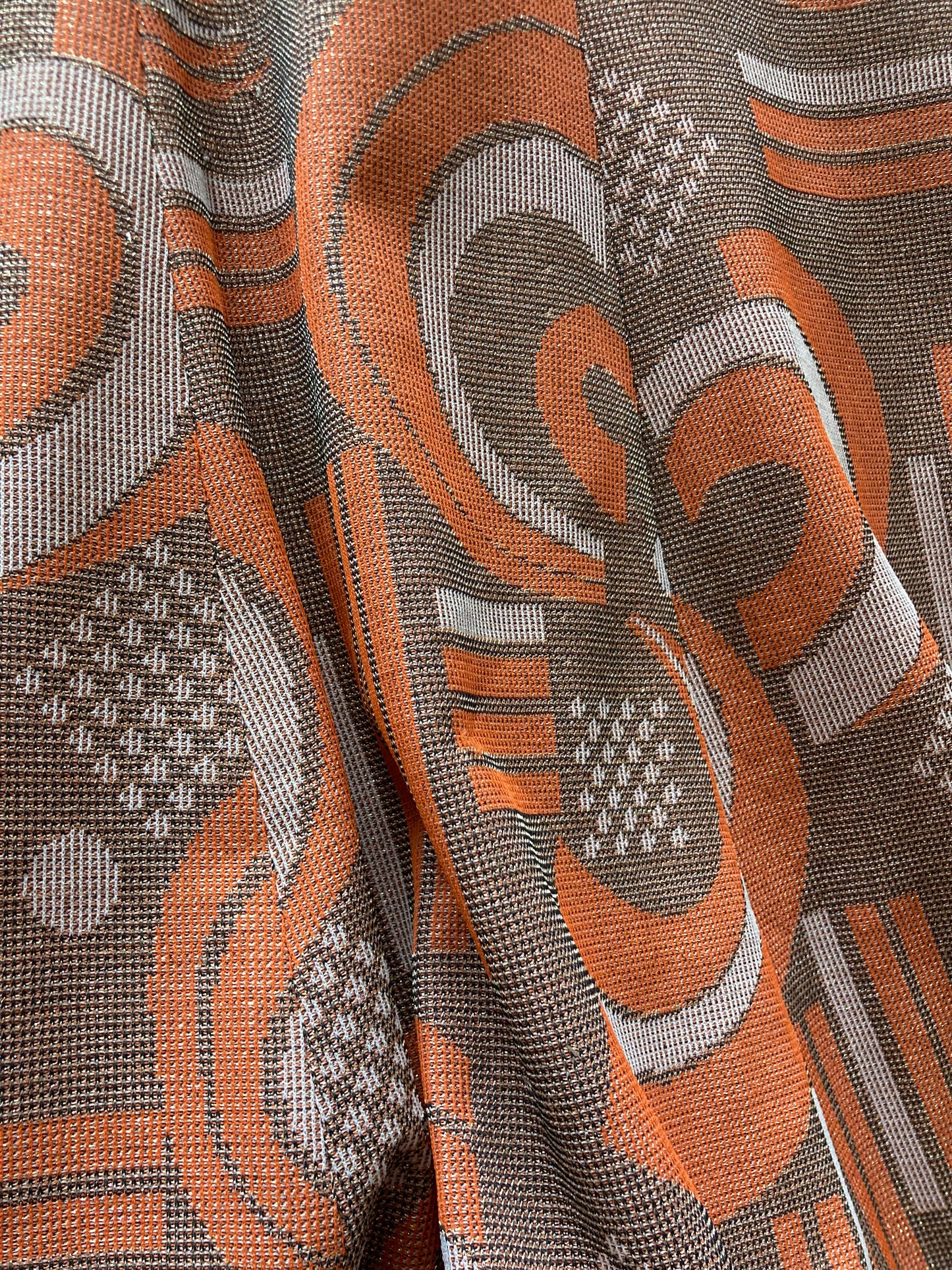 Robe longue lurex 1970