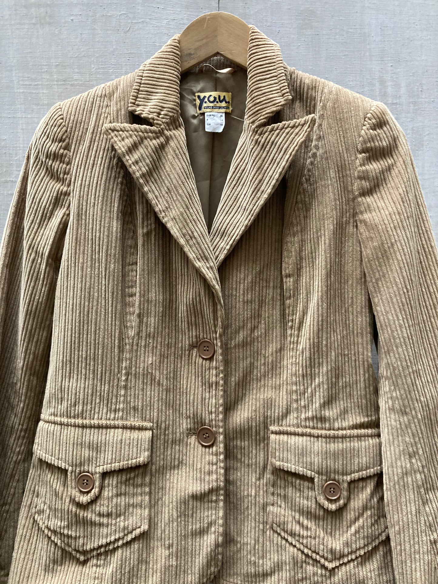 Veste velour côtelé 1990