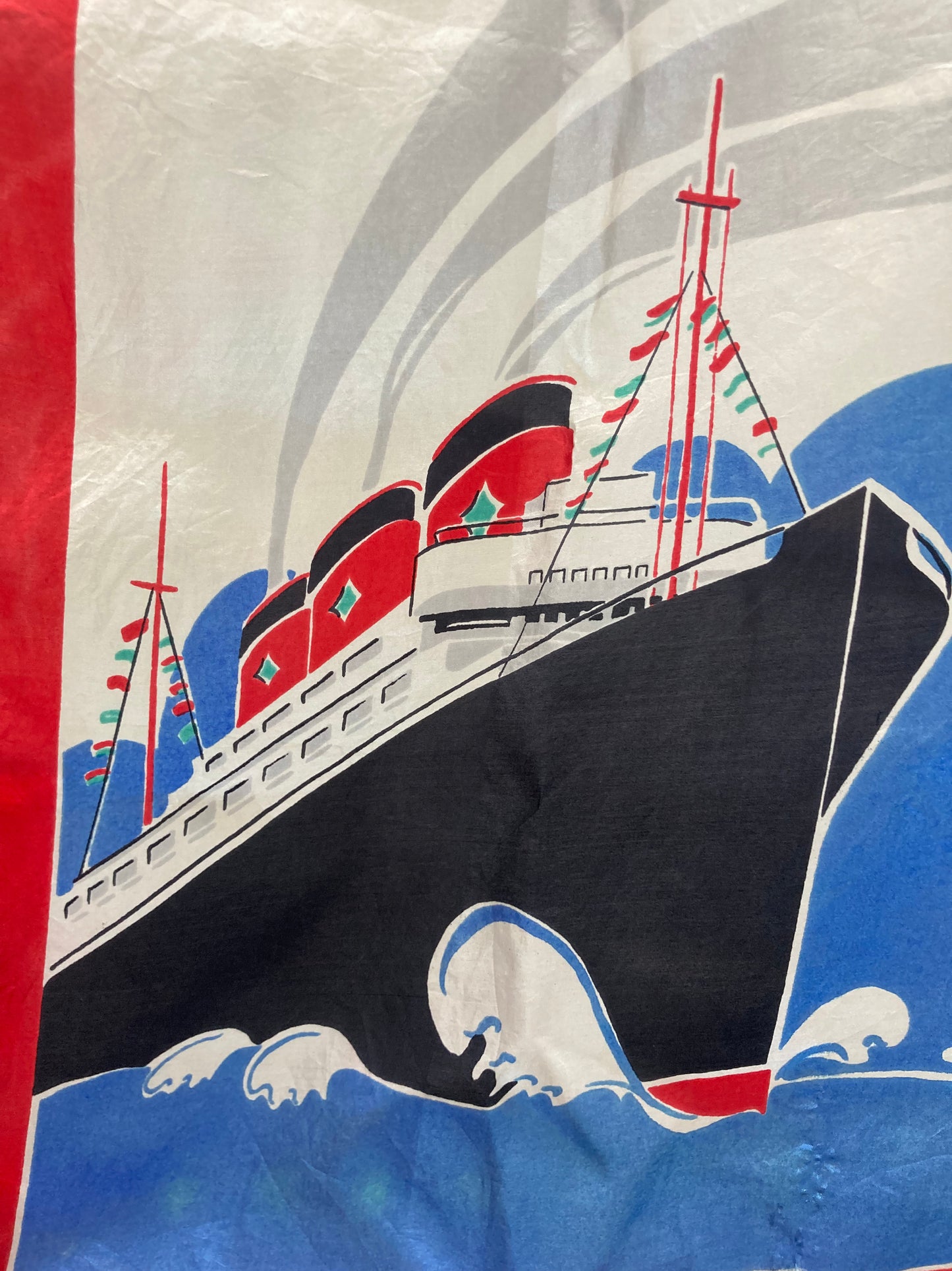 Foulard « Bon Voyage » 1950
