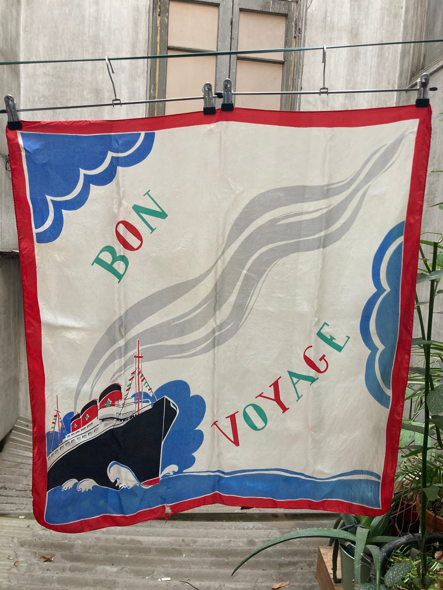Foulard « Bon Voyage » 1950