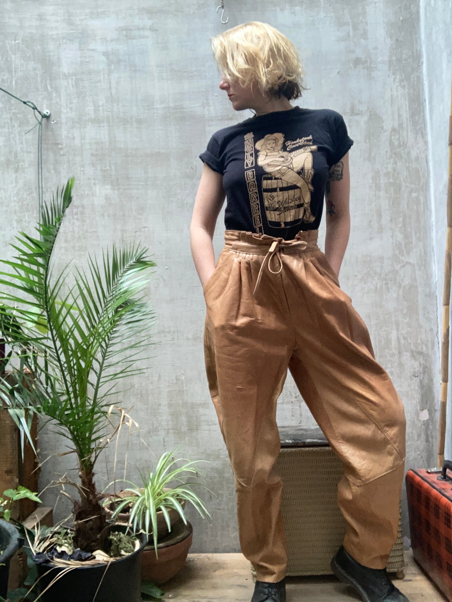 Pantalon de cuir 1980
