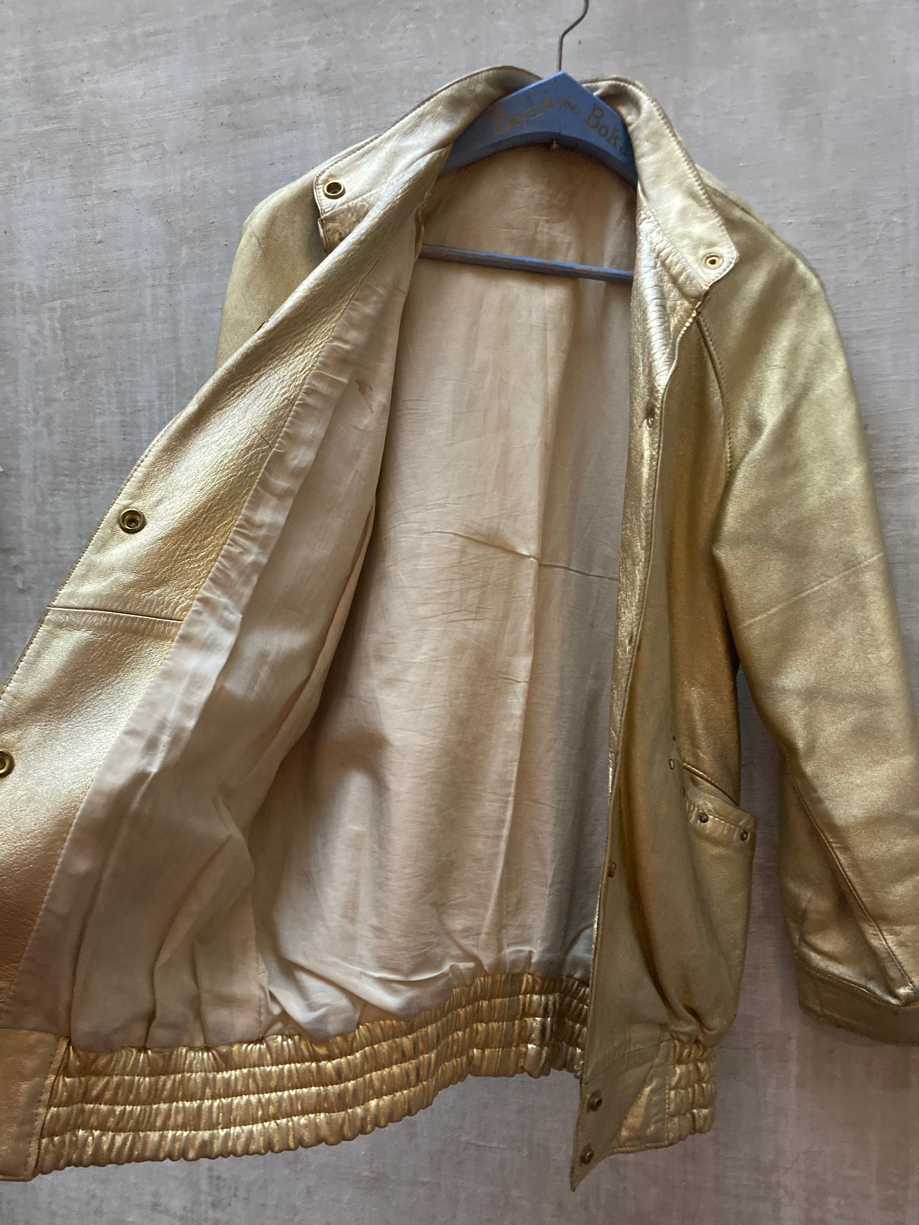 Blouson cuir or Mac Douglas 1980 Sepia Swing Club