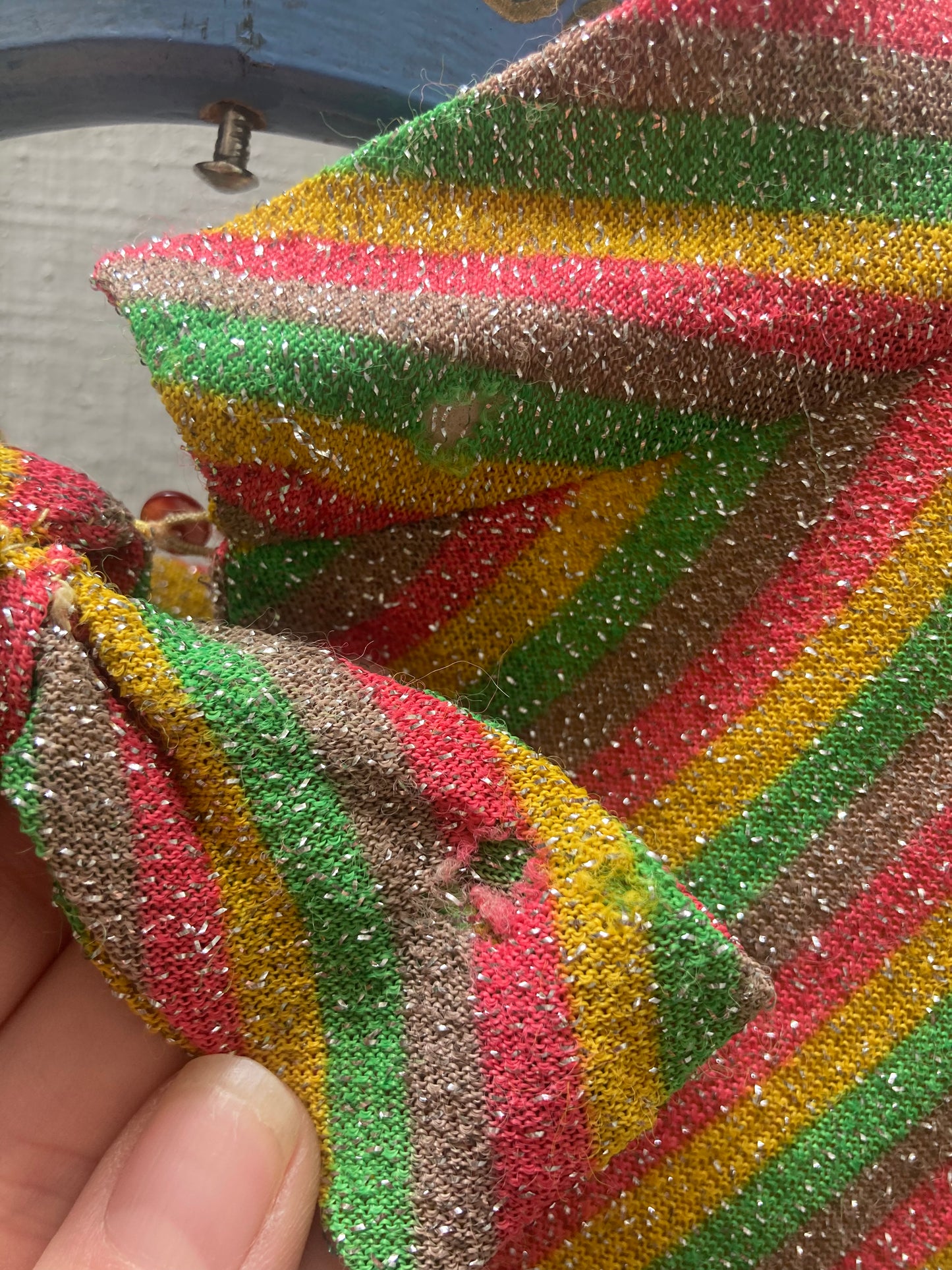 Robe rainbow lurex 1970