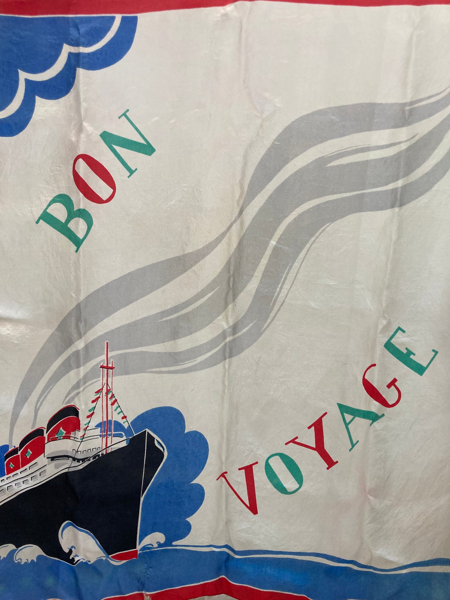Foulard « Bon Voyage » 1950